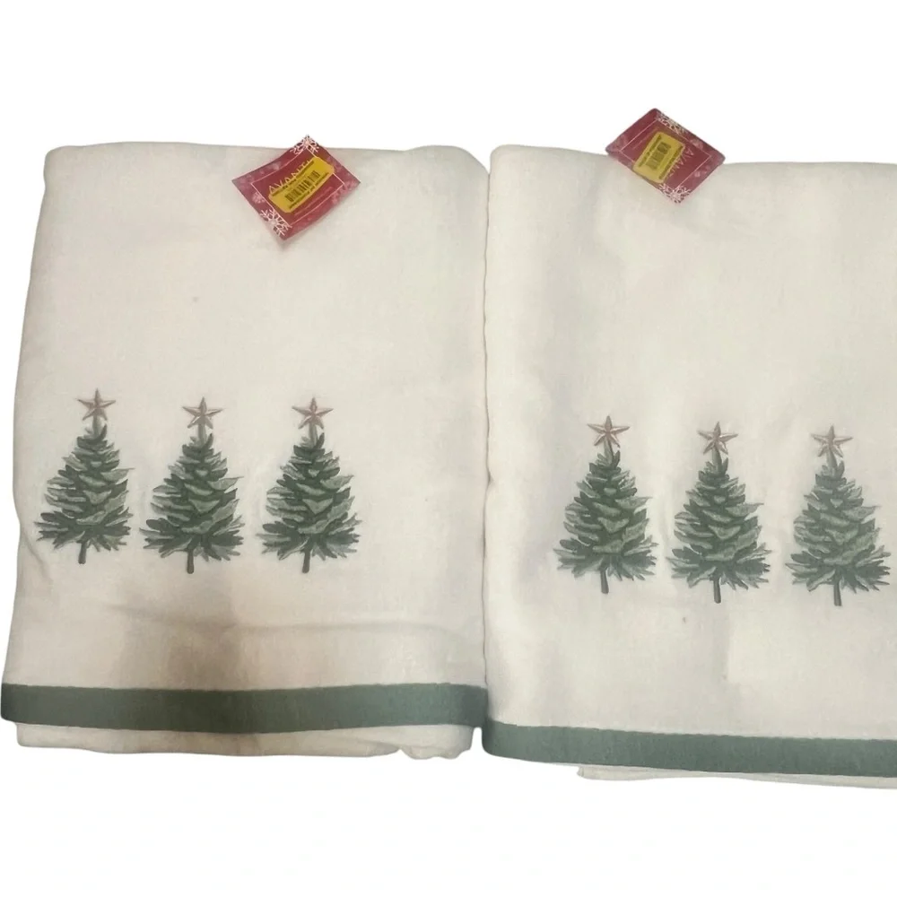 Festive Holiday Bath Towel Christmas towels embroidered New christmas tree